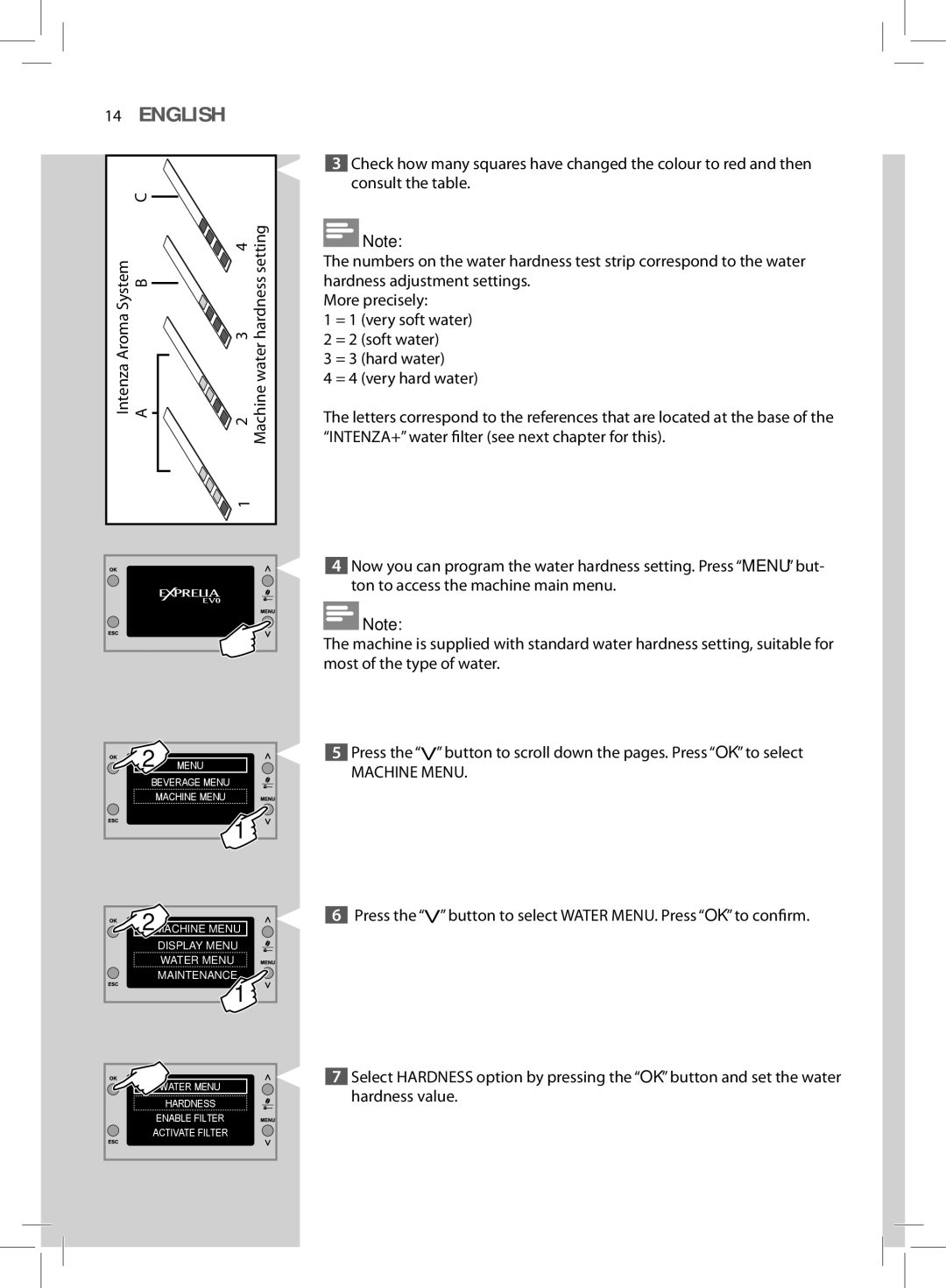 Philips HD8857, HD8855 user manual Machine Menu 