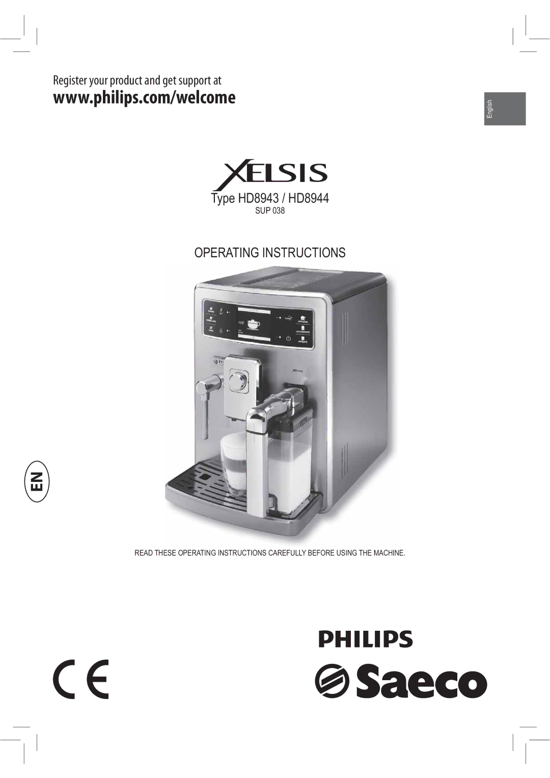 Philips HD8943, HD8944, Saxelsis manual Sup 