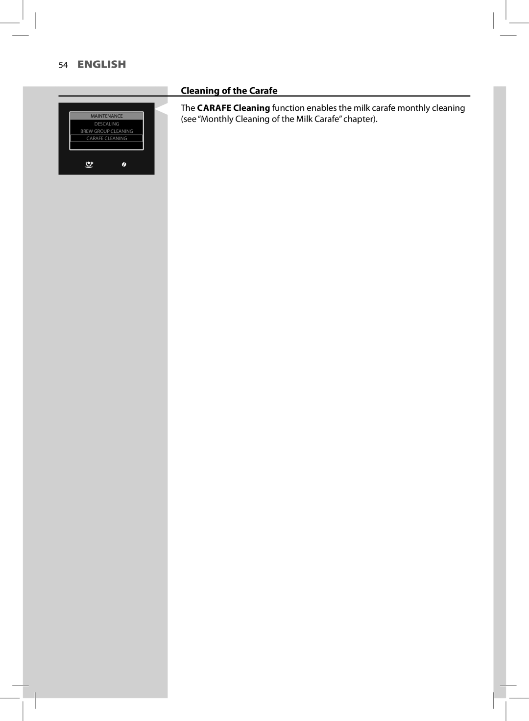 Philips HD8964 user manual Cleaning of the Carafe 