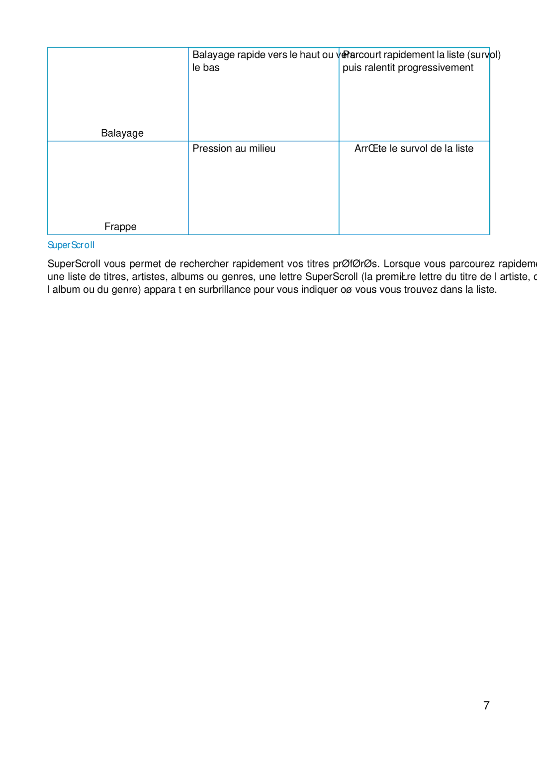 Philips HDD1630, HDD1830 user manual SuperScroll 