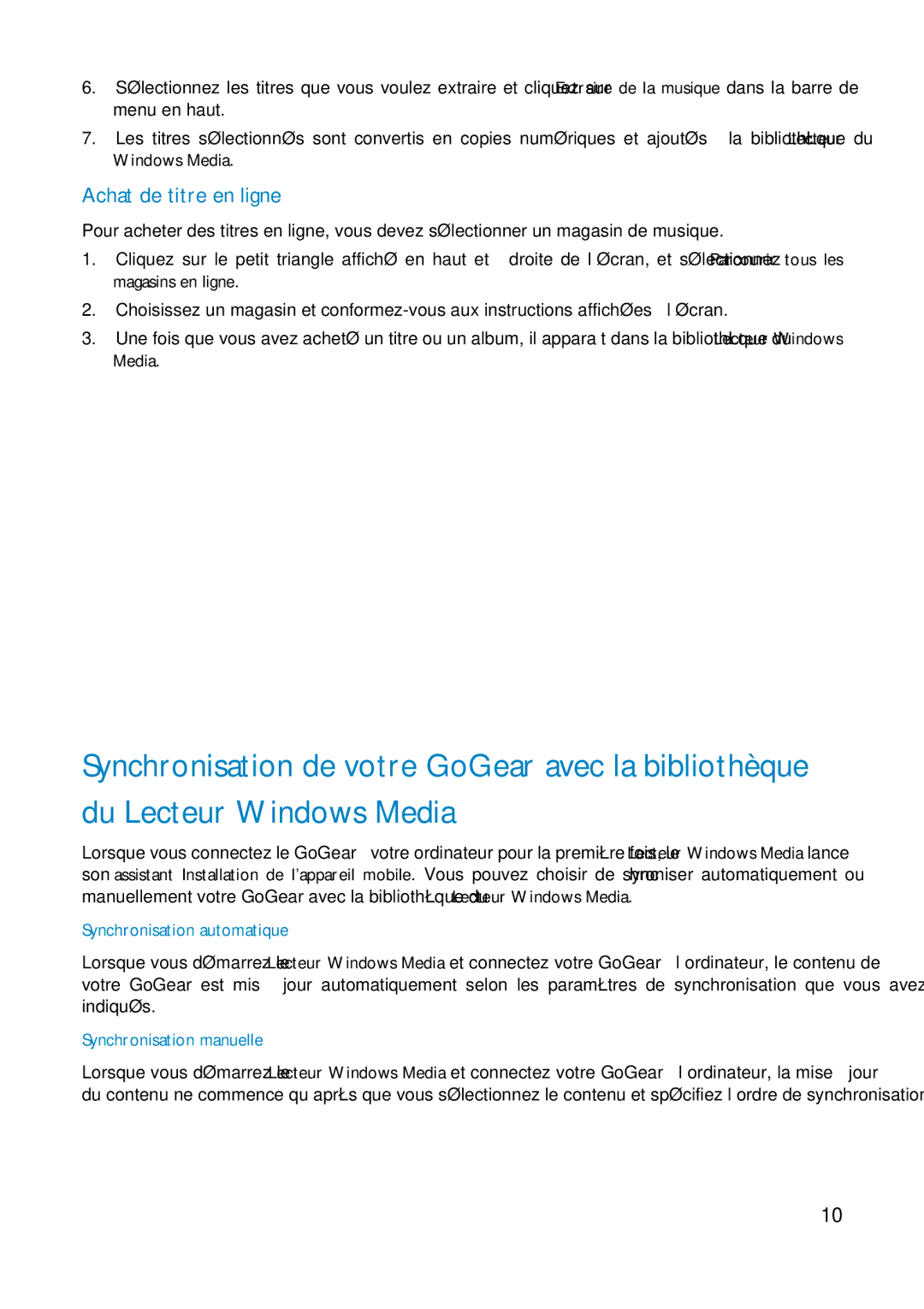 Philips HDD1830, HDD1630 user manual Achat de titre en ligne, Synchronisation automatique 