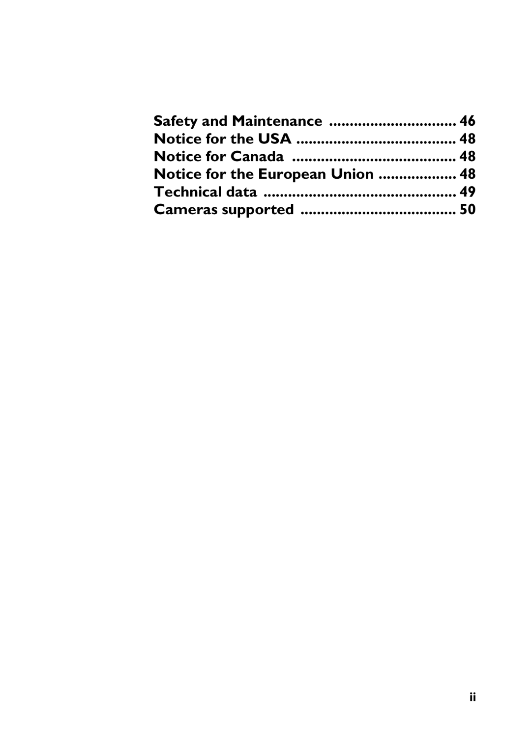 Philips HDD6320 user manual Safety and Maintenance Technical data Cameras supported 