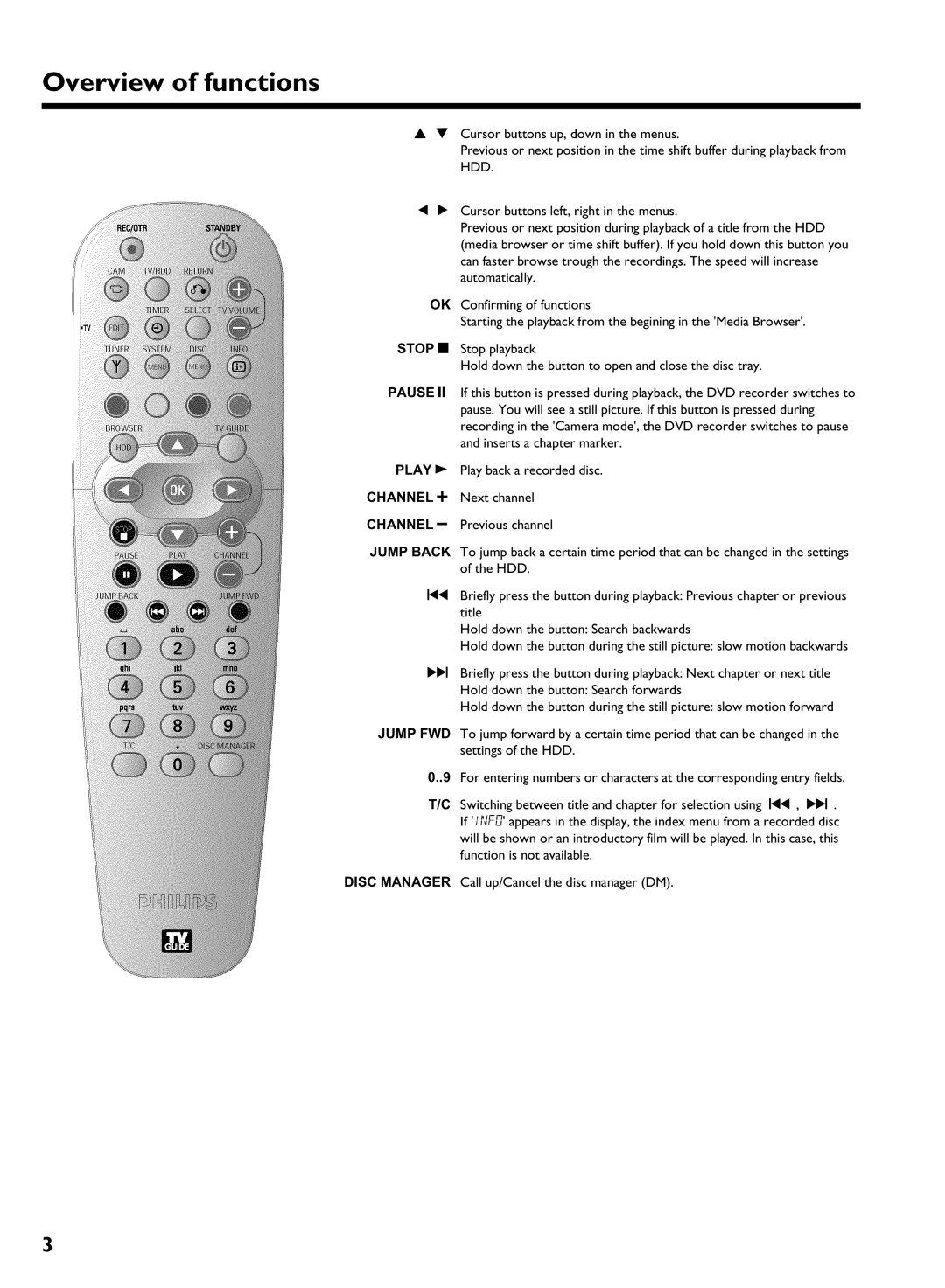 Philips HDRW 720/17 manual Hdd 