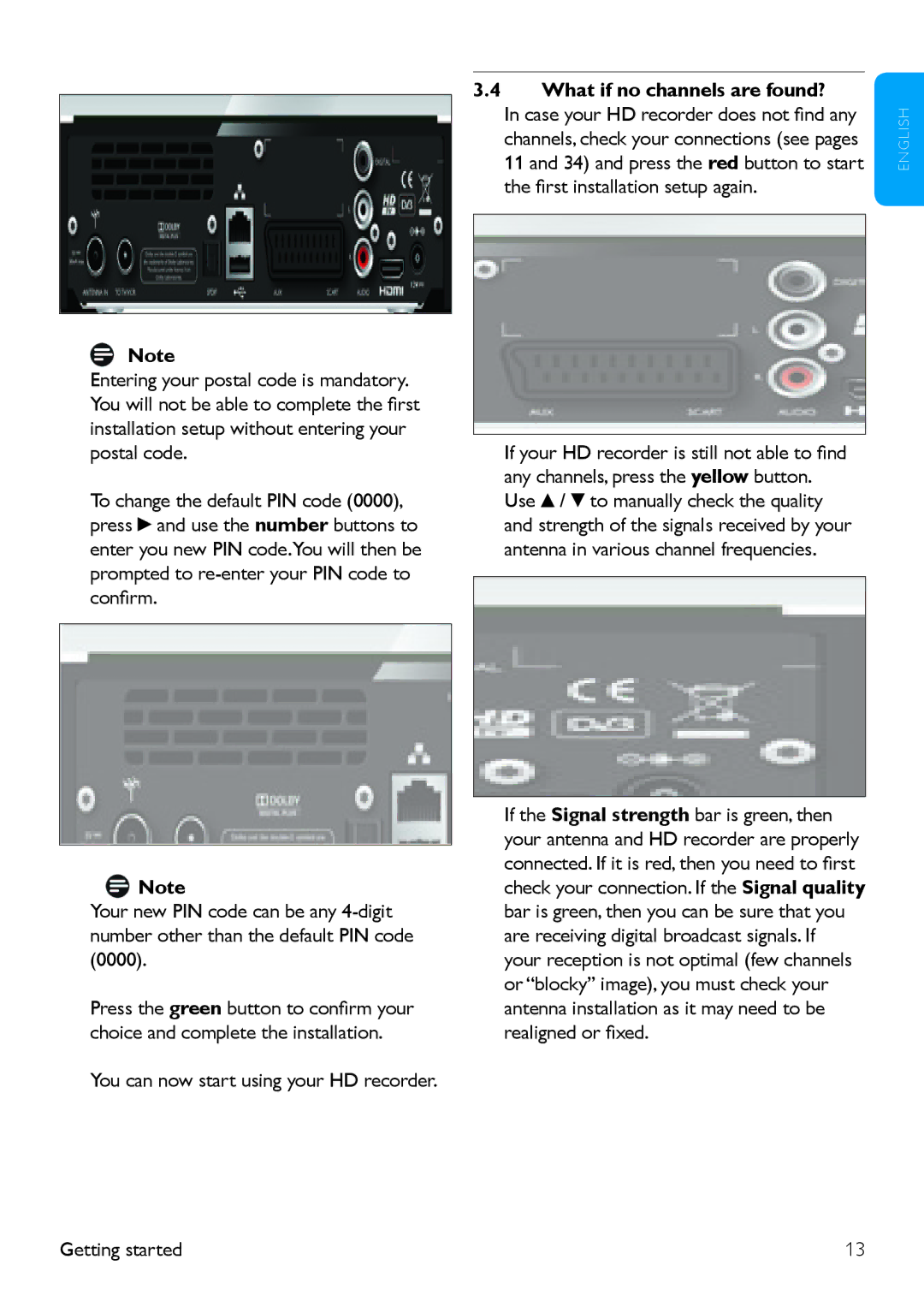 Philips HDT 8520 manual You can now start using your HD recorder, What if no channels are found? 