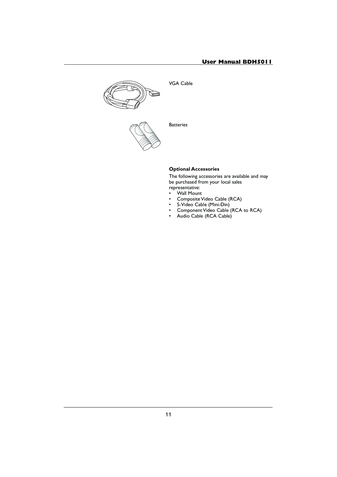 Philips HDTV user manual Optional Accessories 