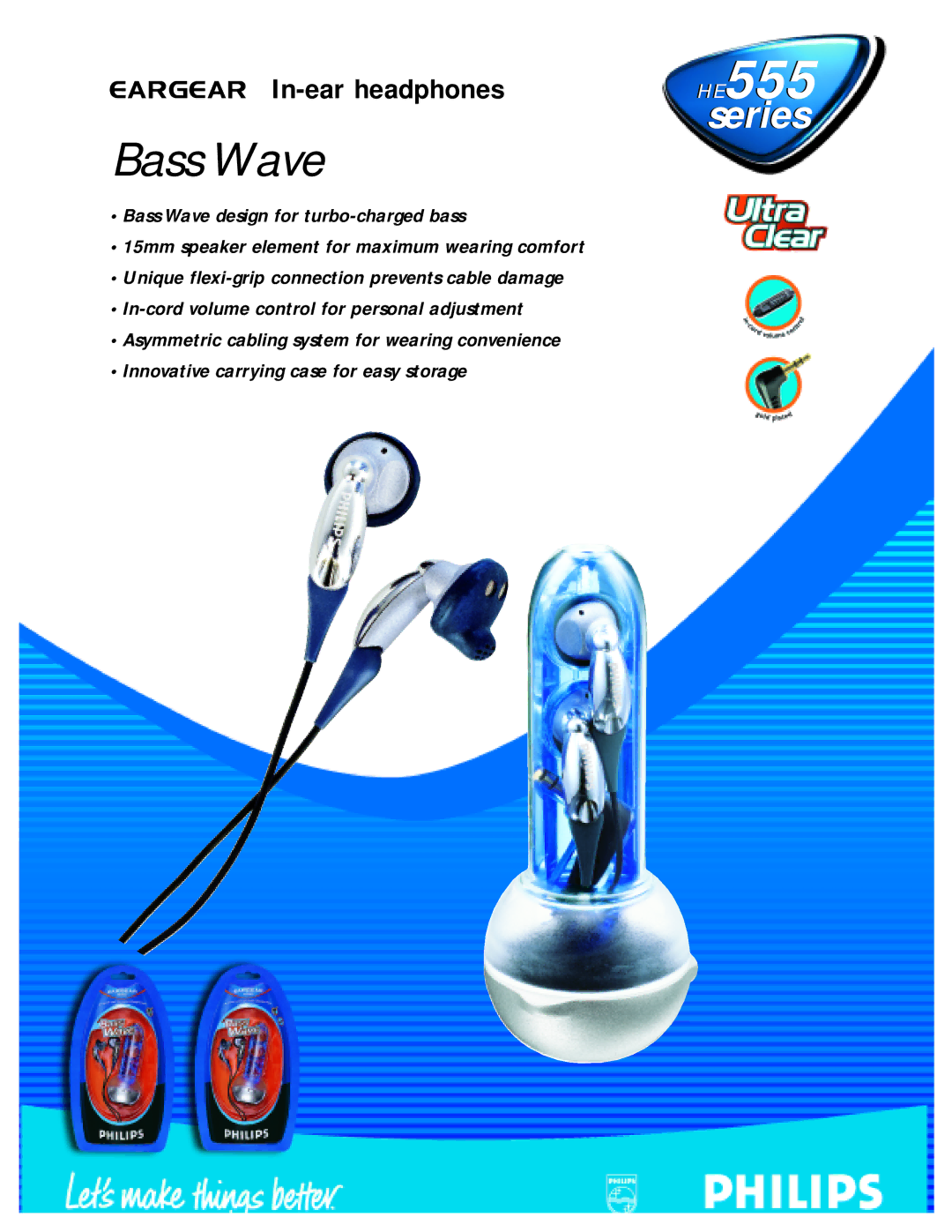 Philips HE555 manual Bass Wave 