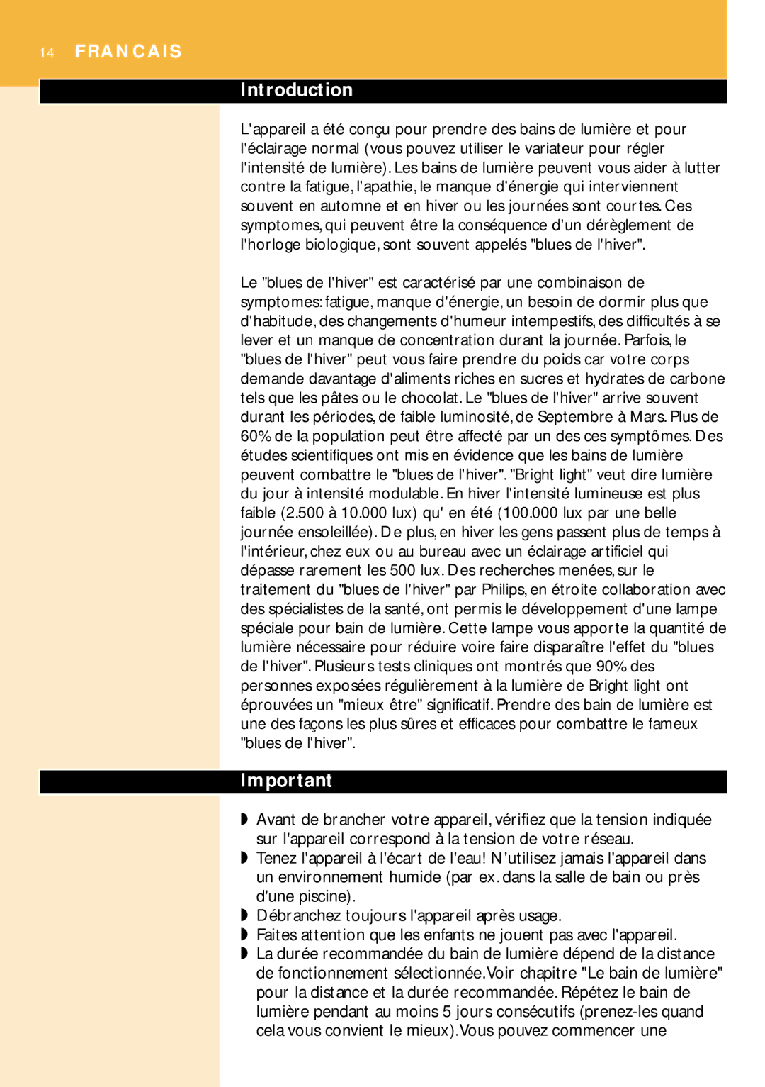 Philips HF3305 manual Francais 