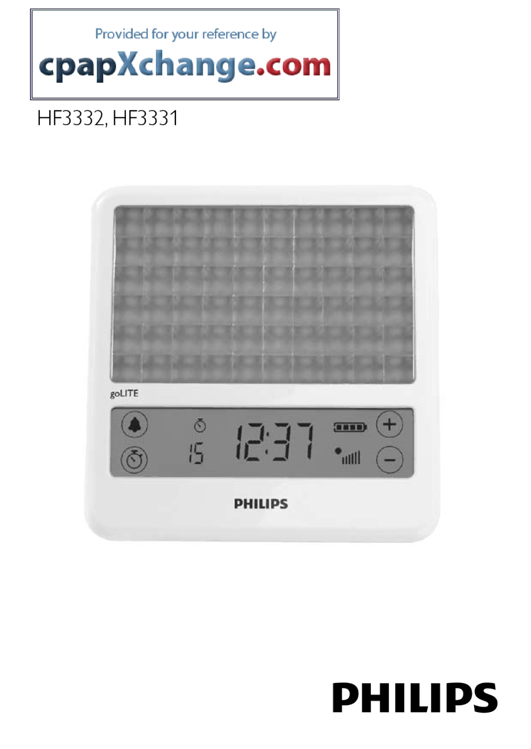 Philips manual HF3332, HF3331 