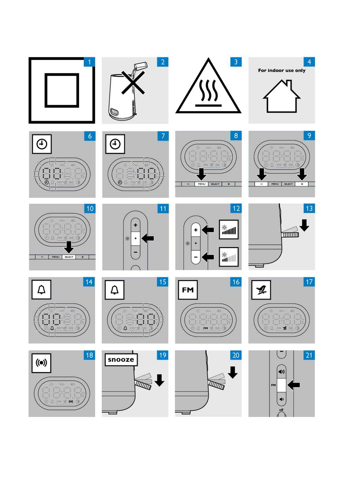 Philips HF3470 manual For indoor use only 