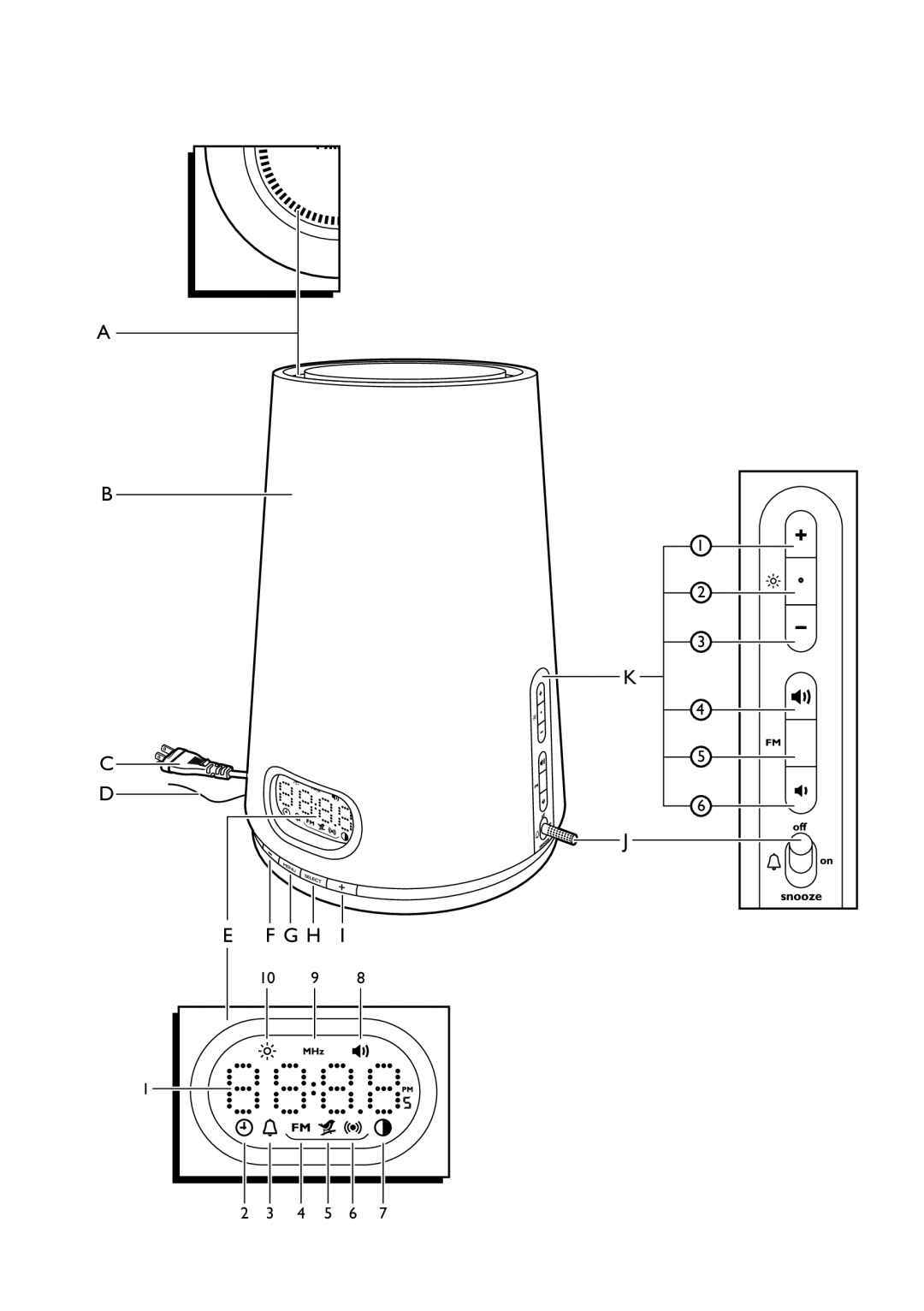 Philips HF3470 manual G H 