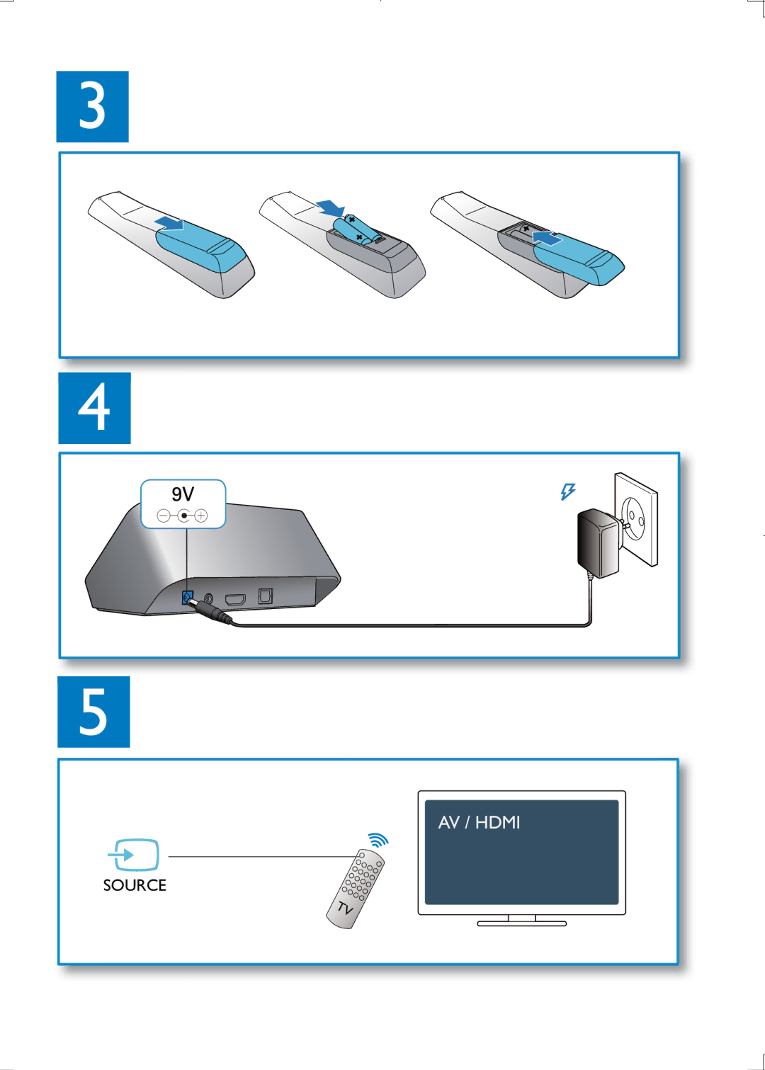 Philips HMP3000 user manual AV / Hdmi 