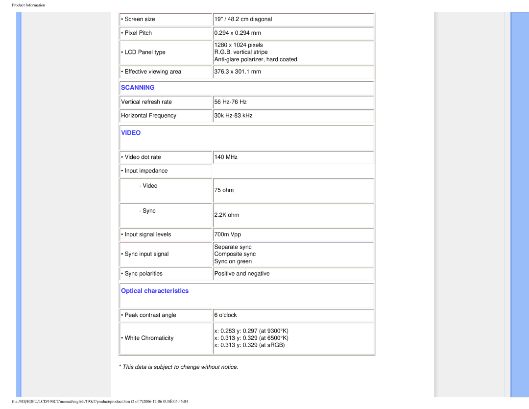 Philips HNC7190T user manual Scanning 