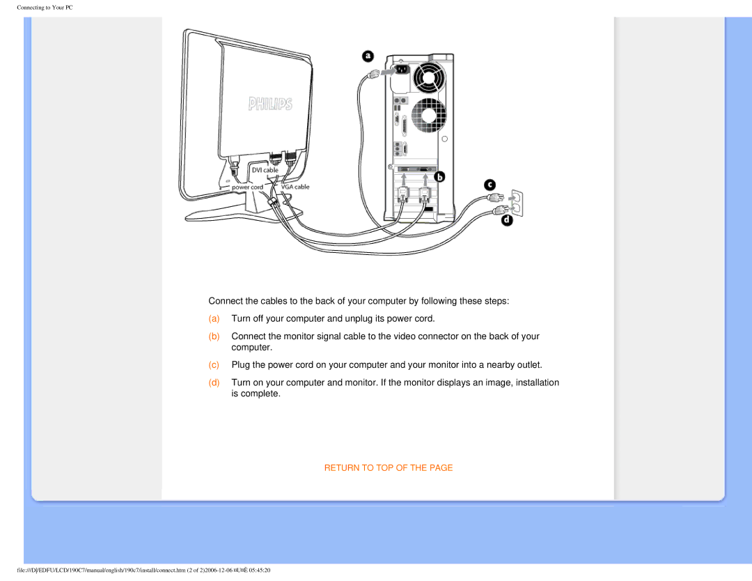 Philips HNC7190T user manual Return to TOP 