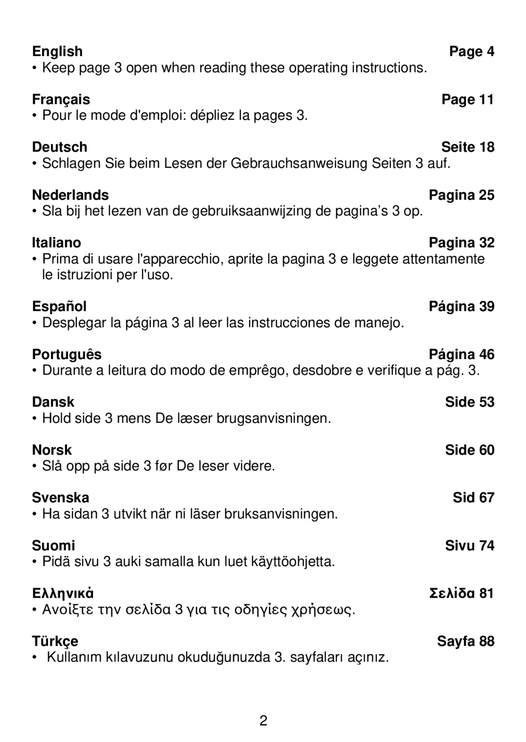 Philips HP 4489 manual English, Français, Deutsch Seite, Nederlands, Italiano, Español, Português, Dansk Side, Norsk Side 