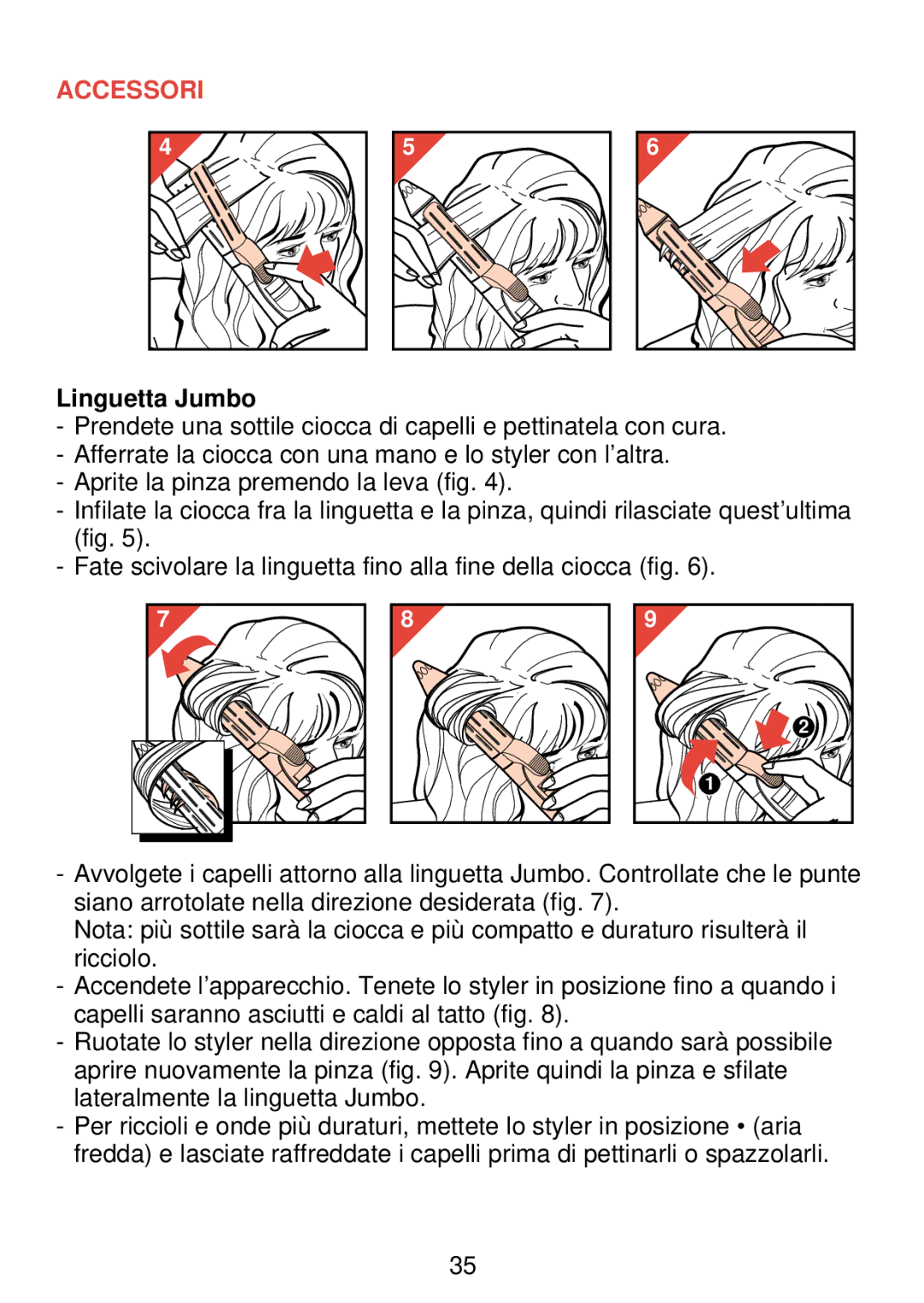 Philips HP 4489 manual Accessori 