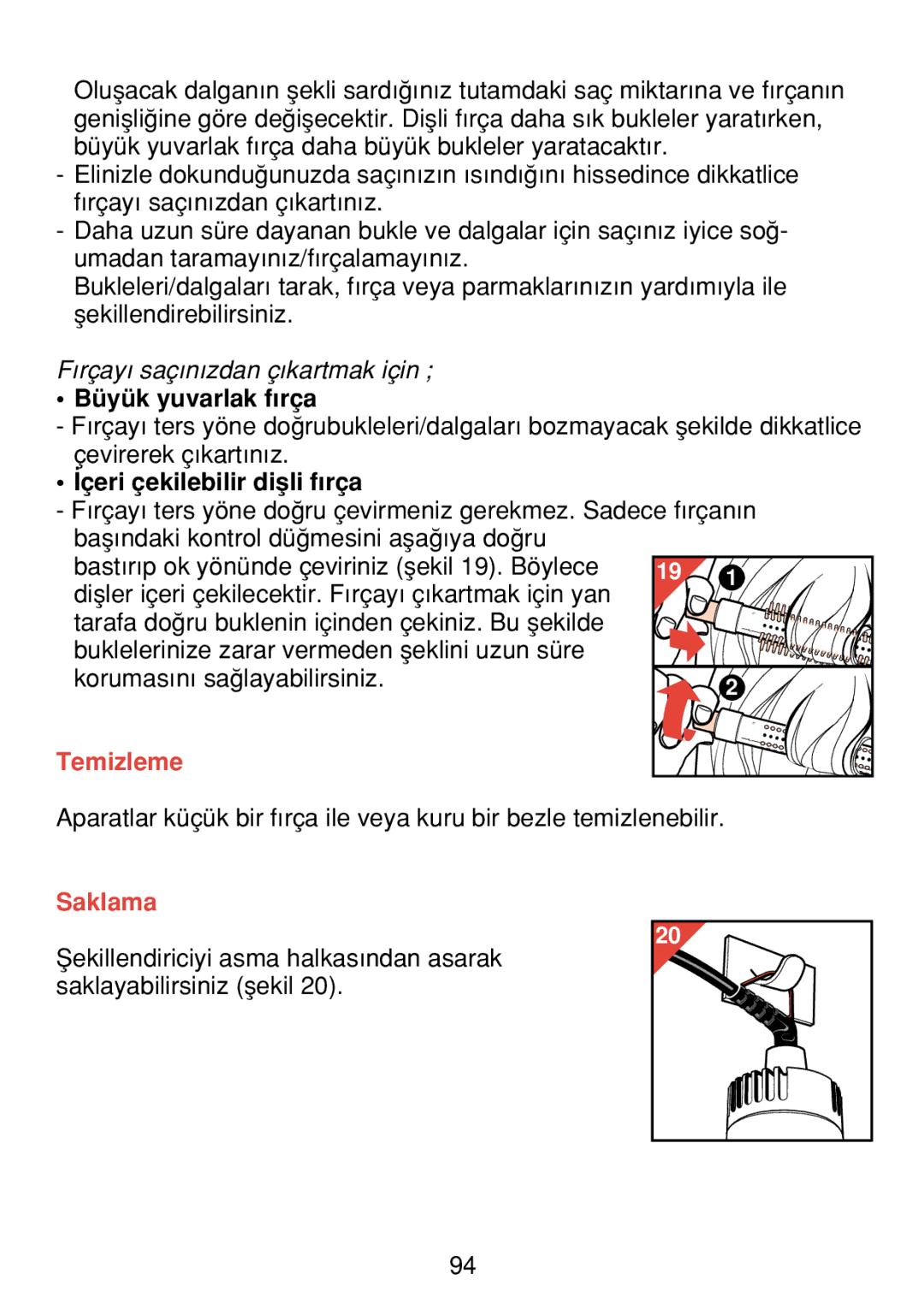 Philips HP 4489 manual Temizleme 