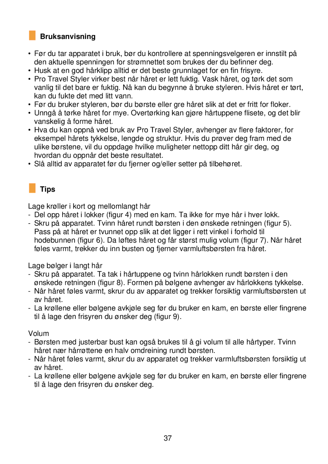 Philips HP 4621 manual Bruksanvisning, Tips 