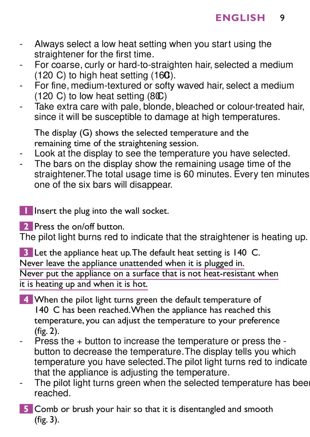 Philips HP4647 manual English 