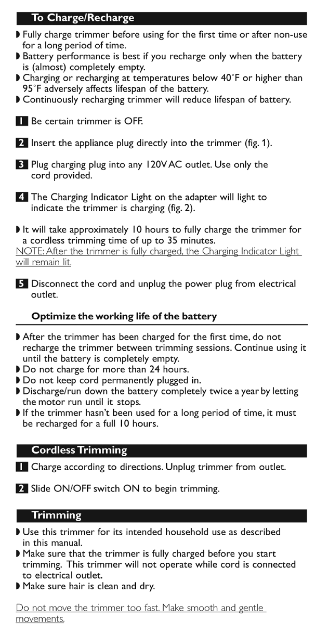 Philips HP6378, HP6380 manual 