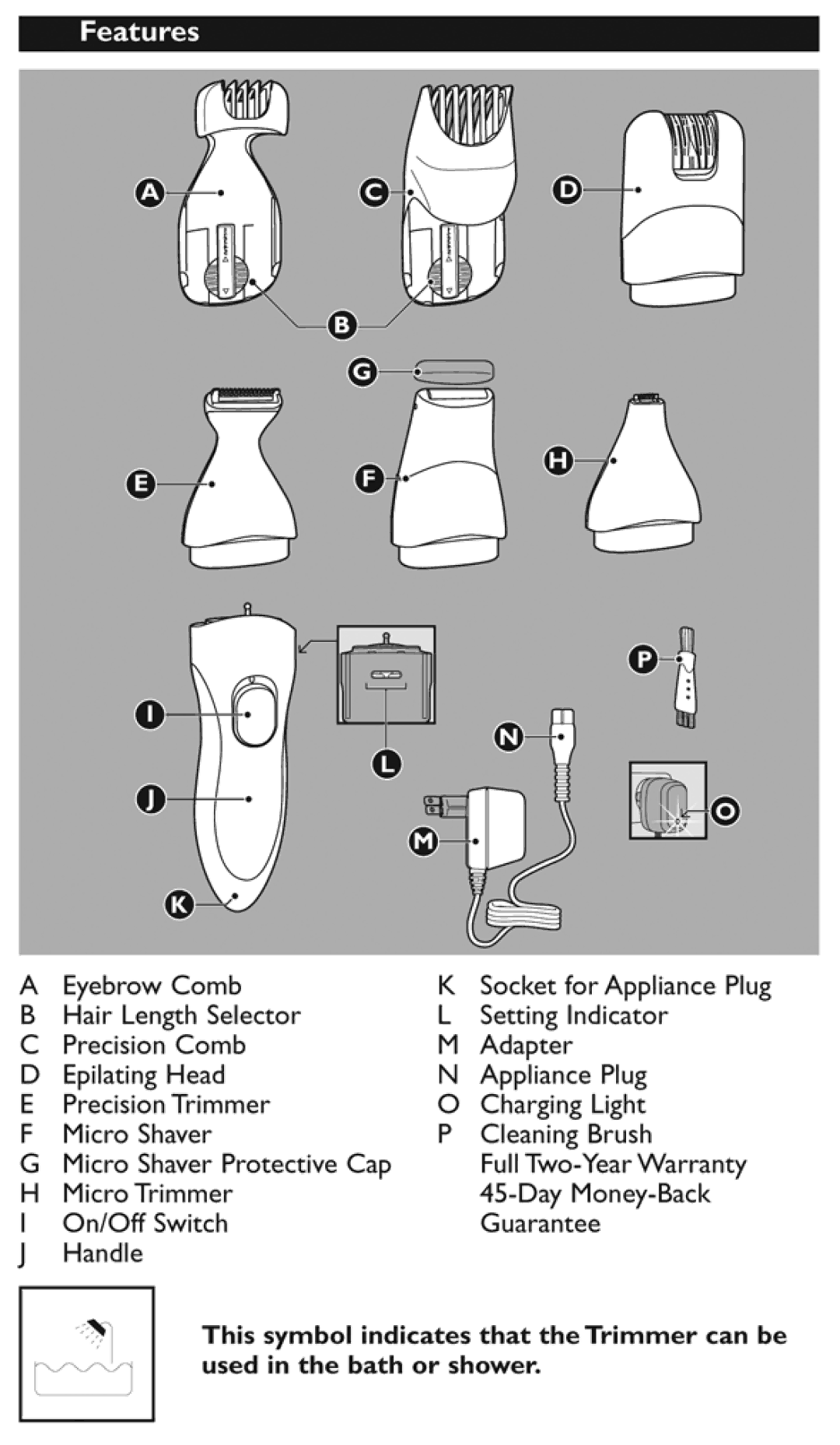 Philips HP6380/00 manual 