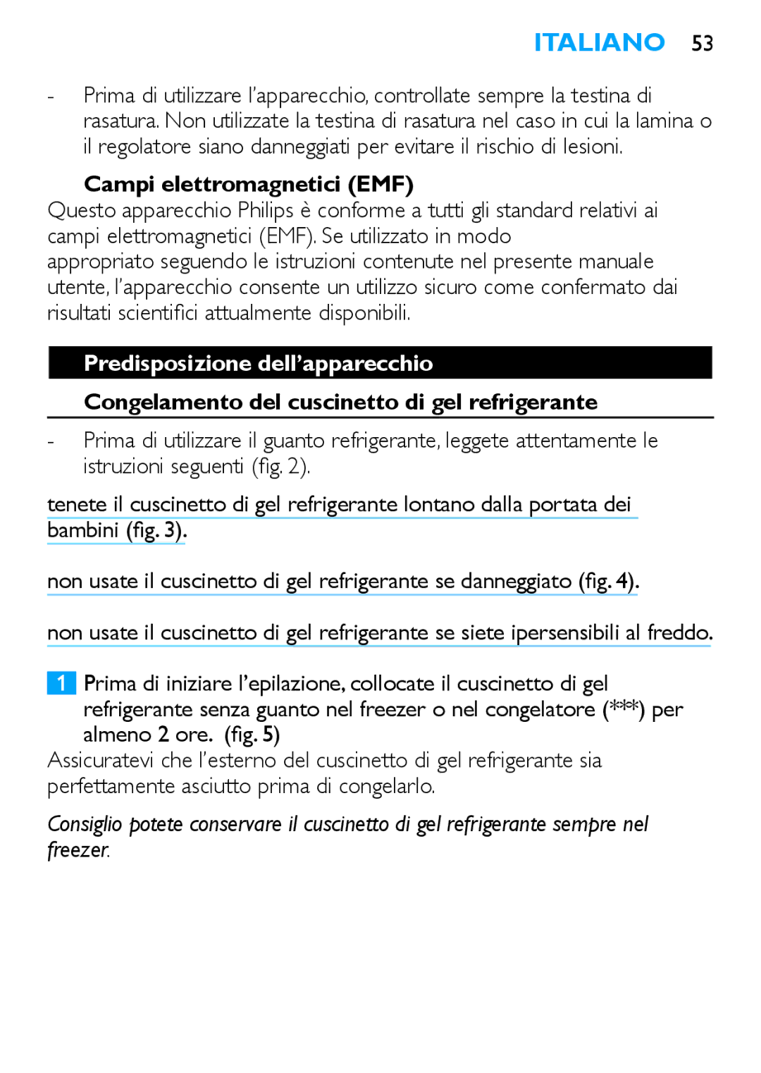 Philips HP6481 manual Campi elettromagnetici EMF 