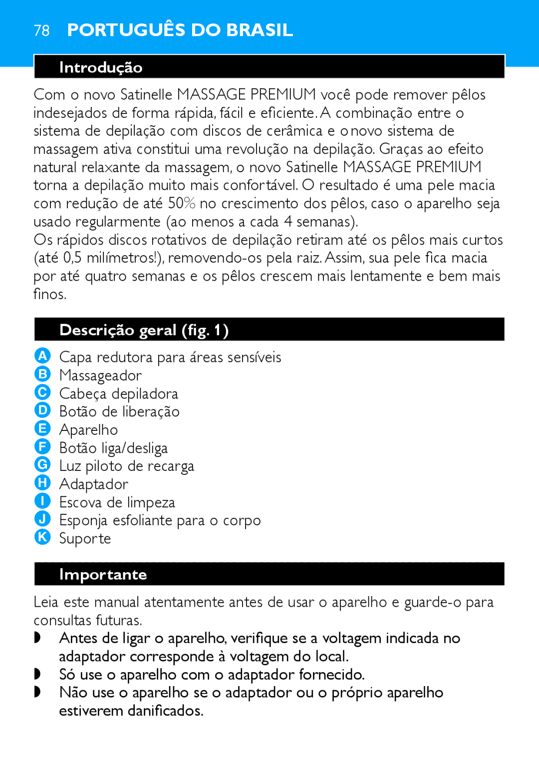 Philips HP6490 manual Português do Brasil 