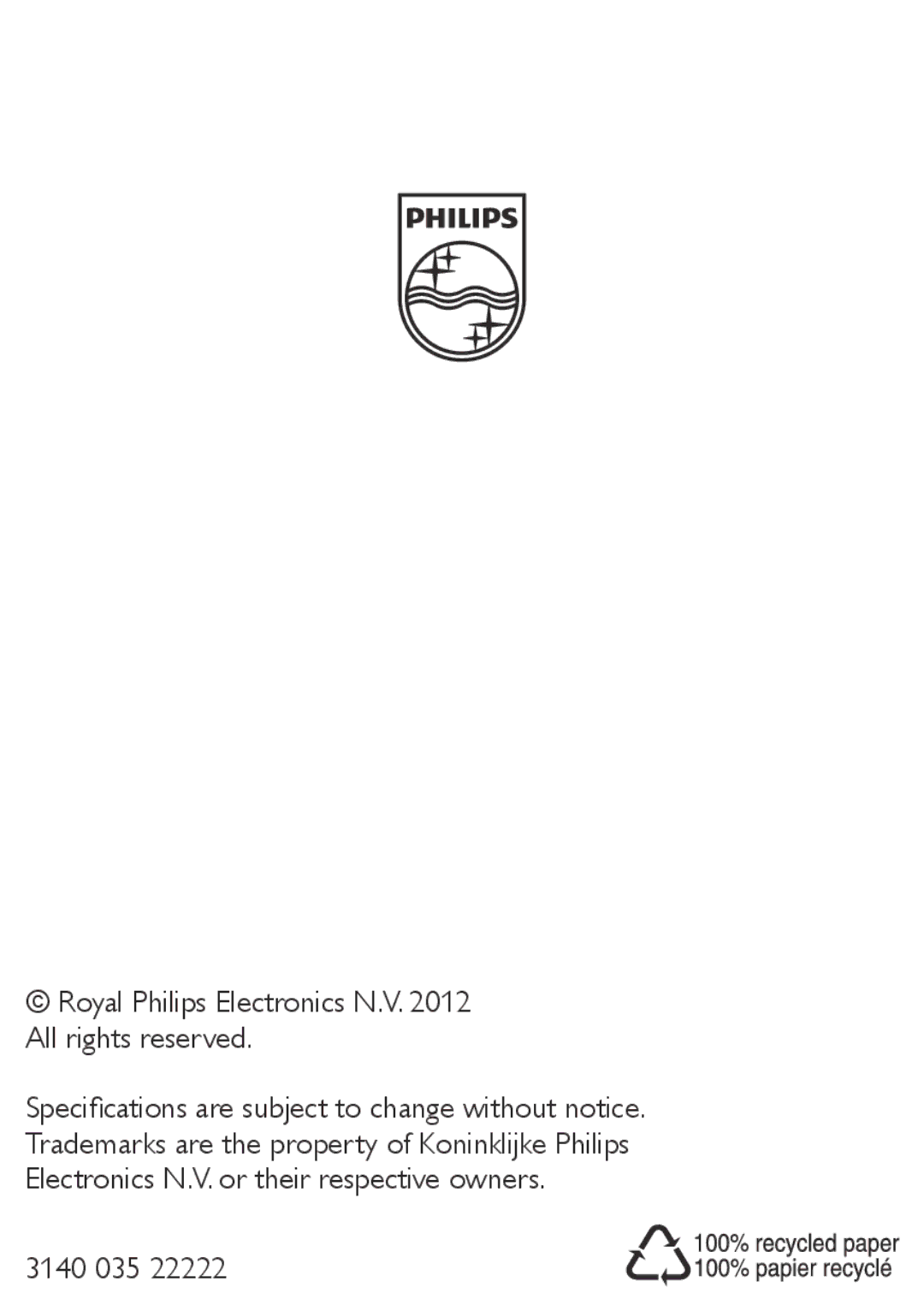 Philips HP8309/00, HP8310/00 user manual 