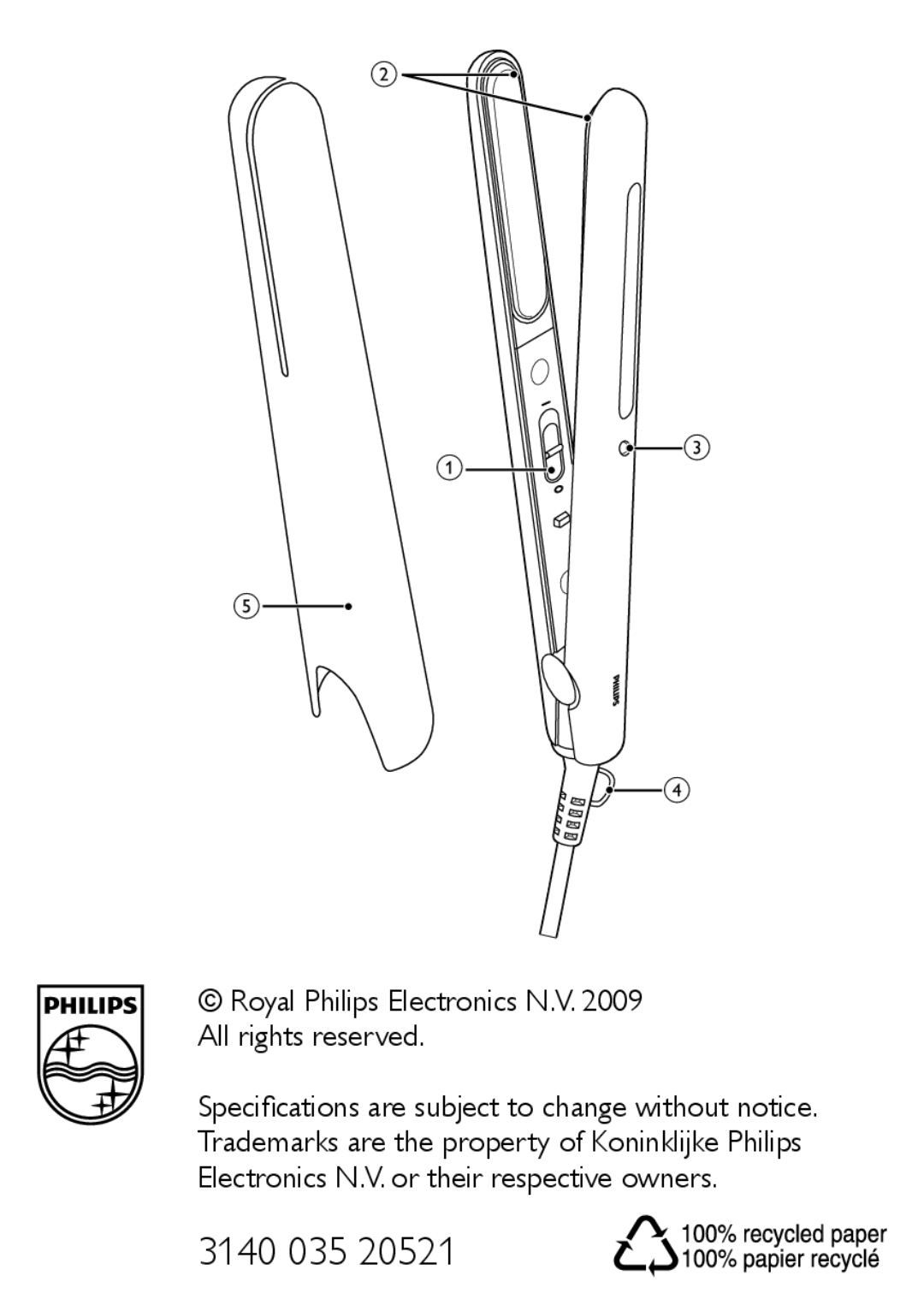 Philips HP8331 user manual 3140 035 