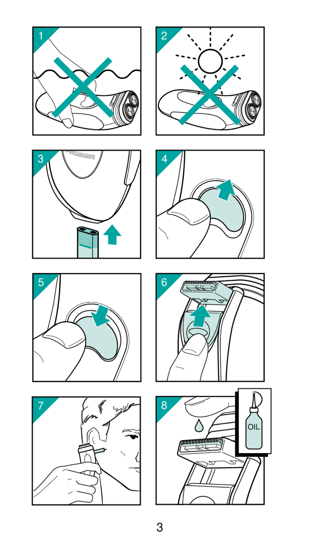 Philips HQ 442 manual Oil 