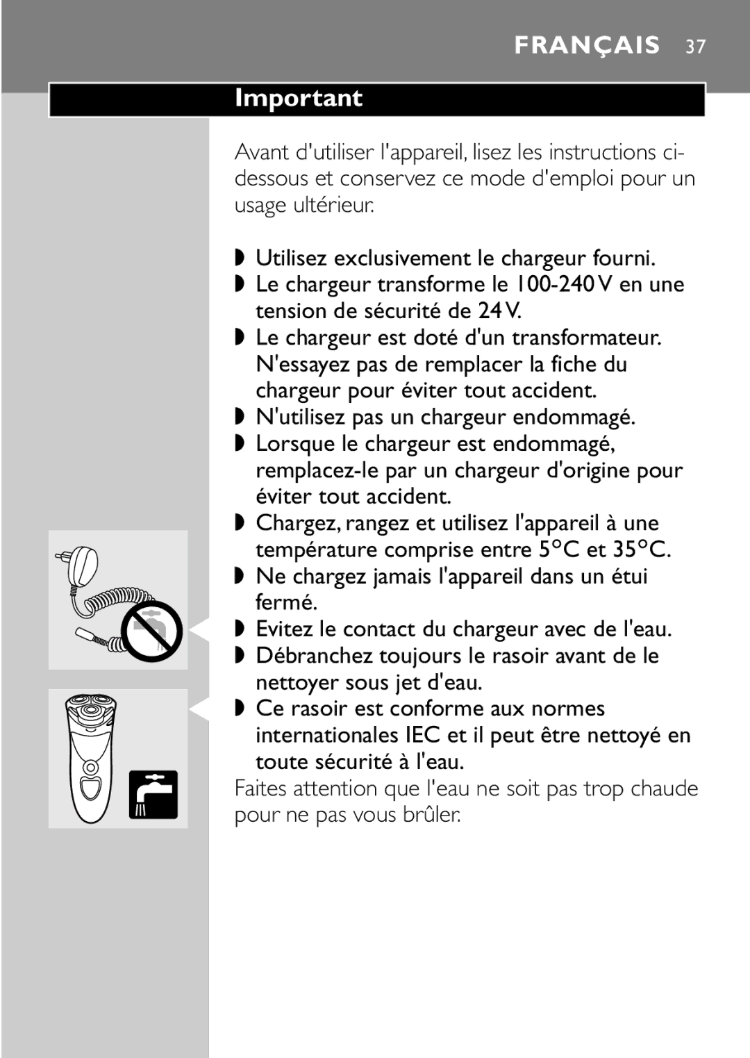 Philips HQ8894 manual Français 