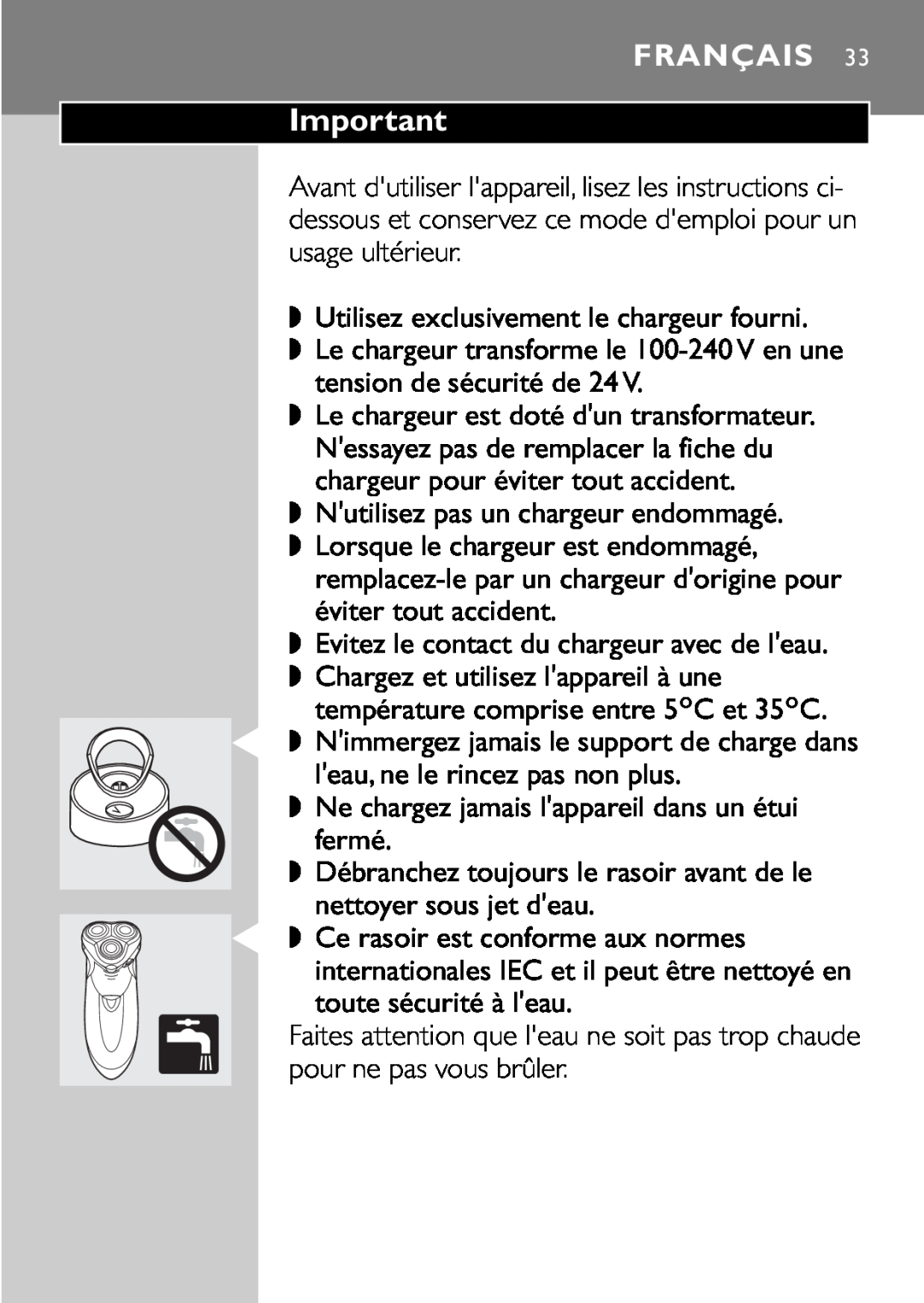Philips HQ9161, HQ9160 manual Français 