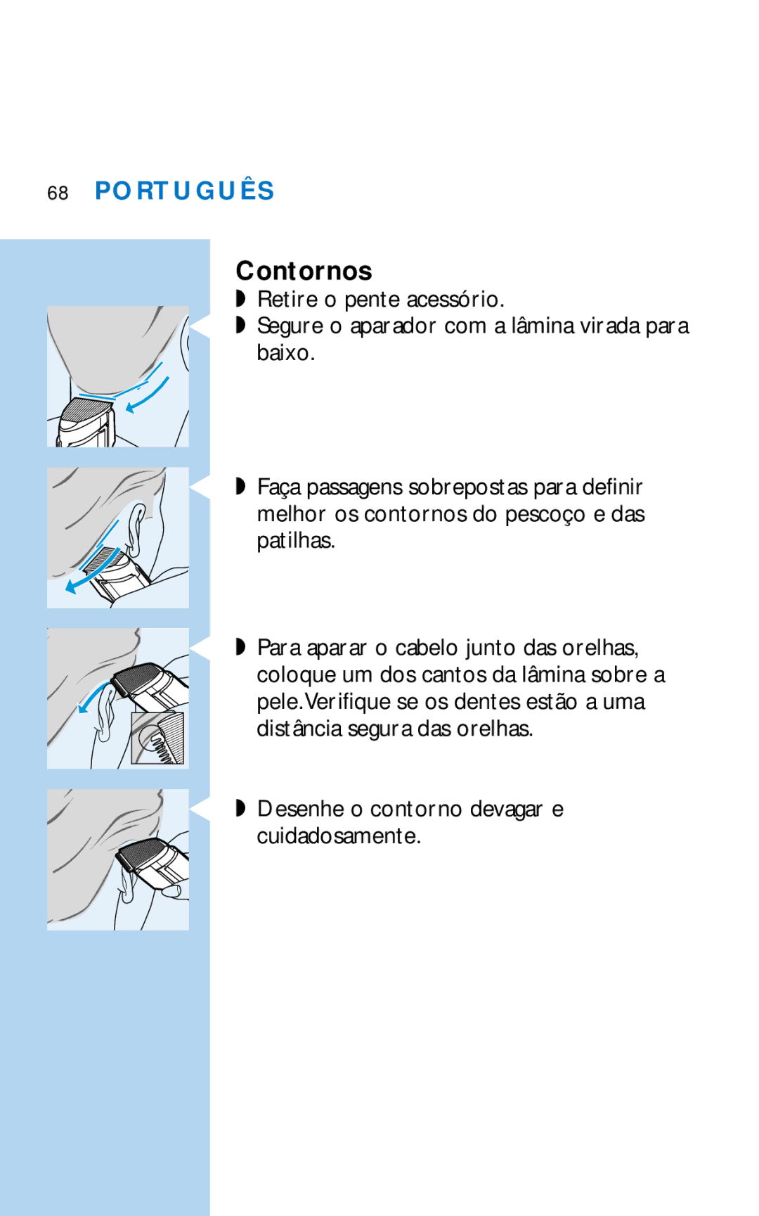 Philips HQC281 manual Contornos 