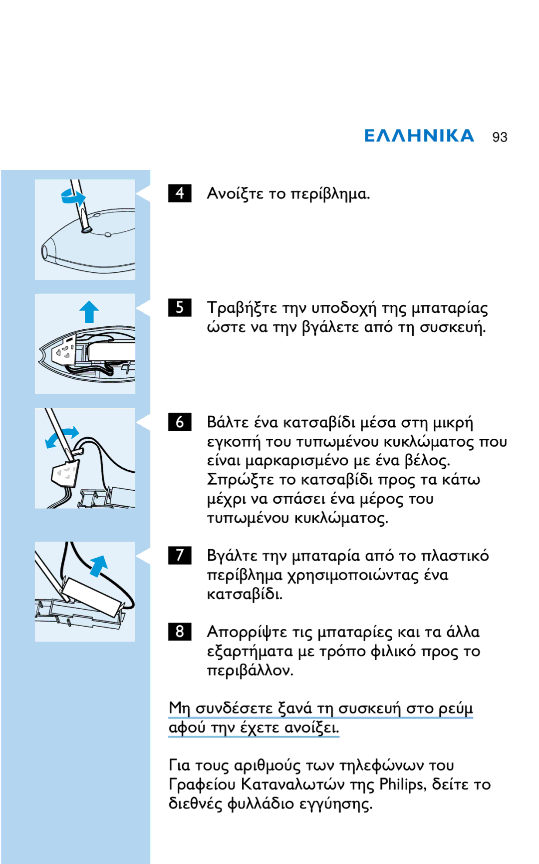 Philips HQC281 manual 