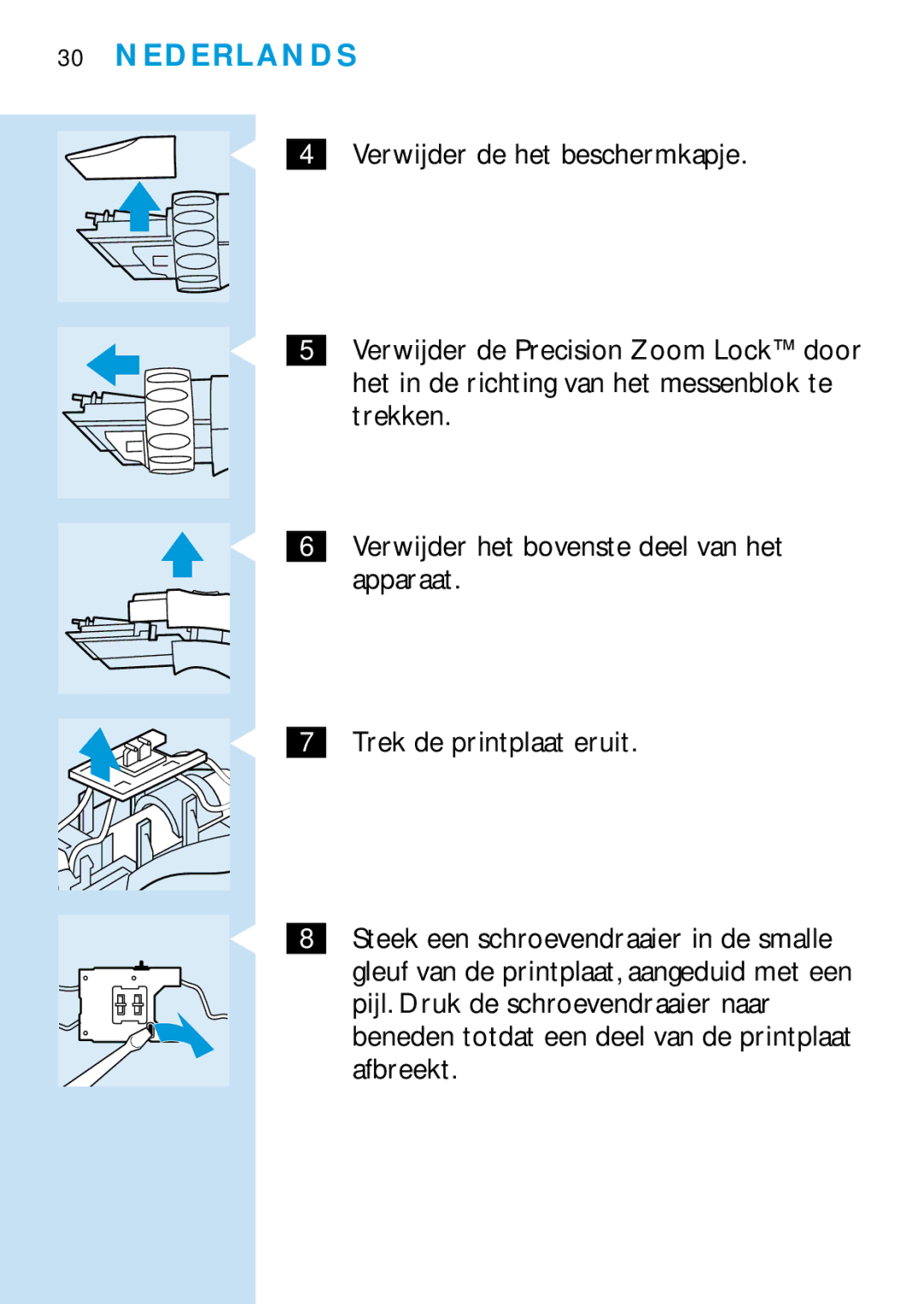 Philips HQC688 manual Nederlands 