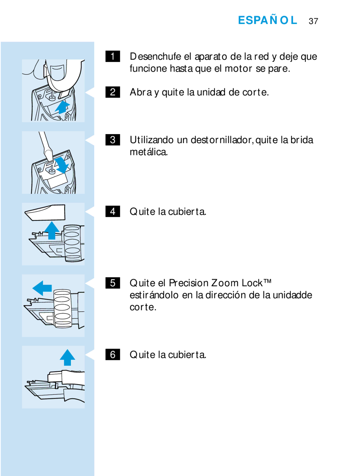 Philips HQC688 manual Español 