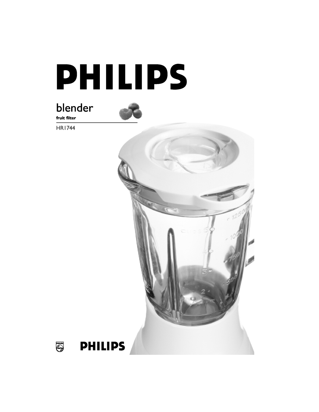 Philips HR1744 manual blender, fruit filter 