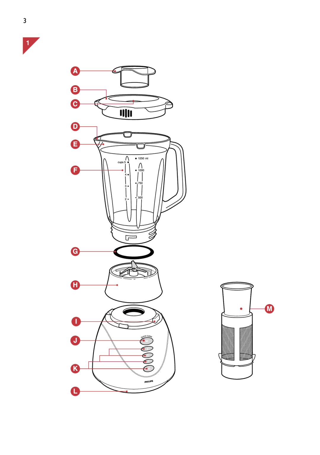 Philips HR1741, HR1747 manual 