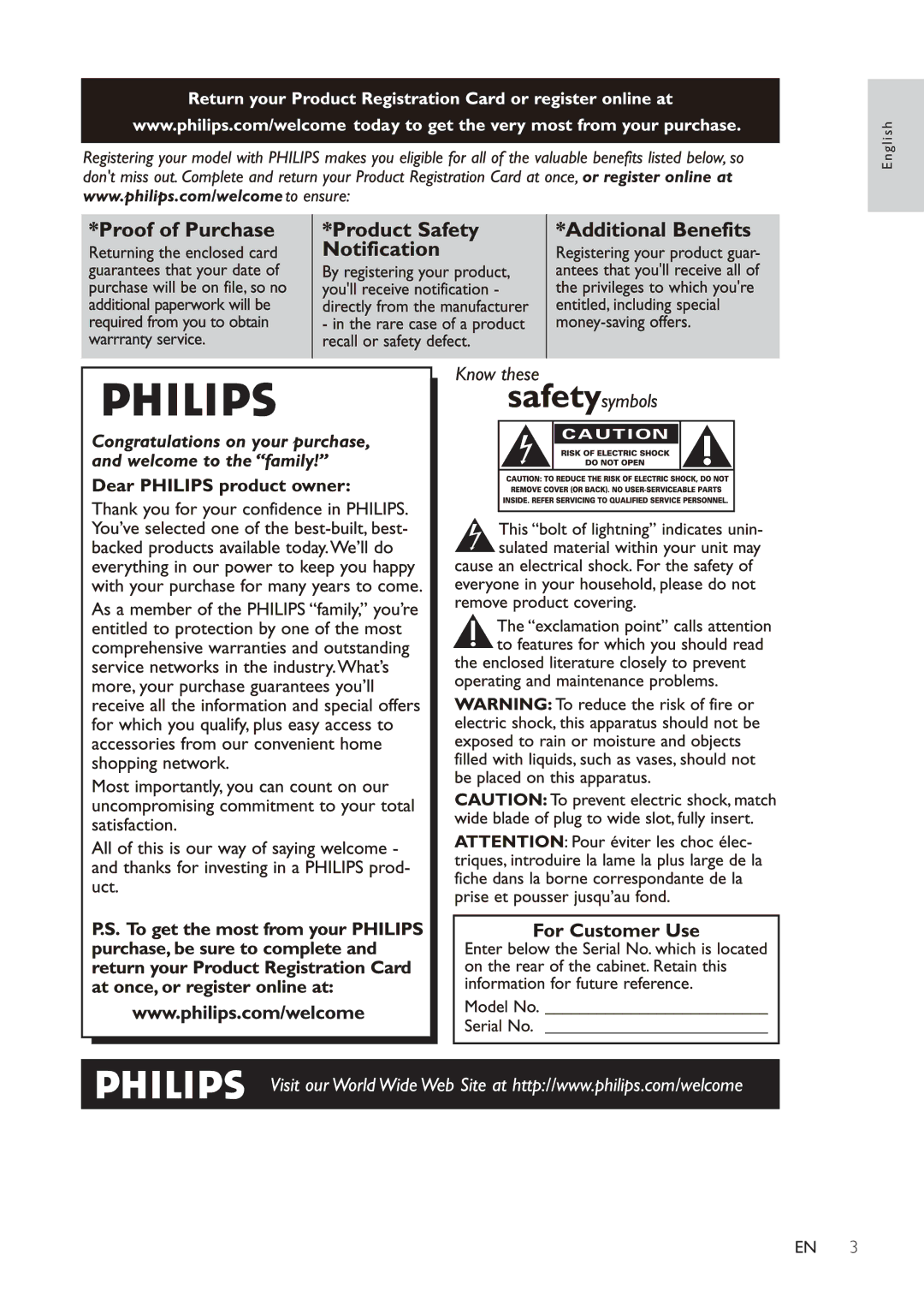 Philips HSB2351/55 user manual English 