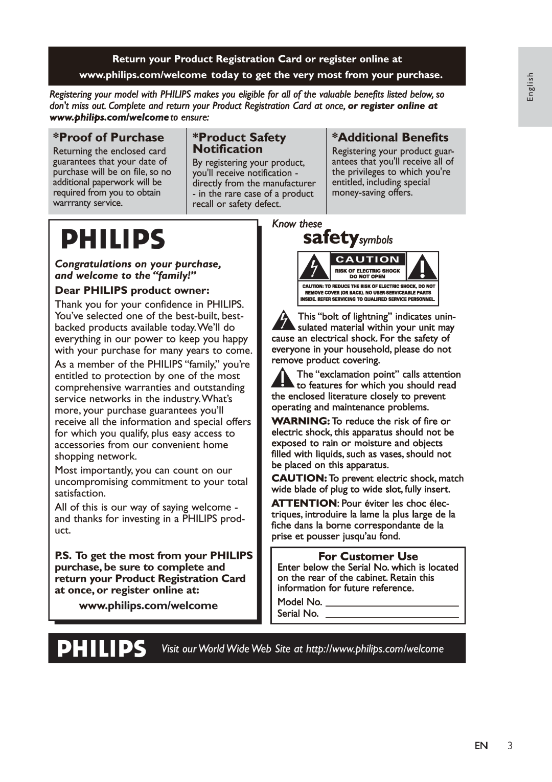 Philips HSB2351/55 user manual English 