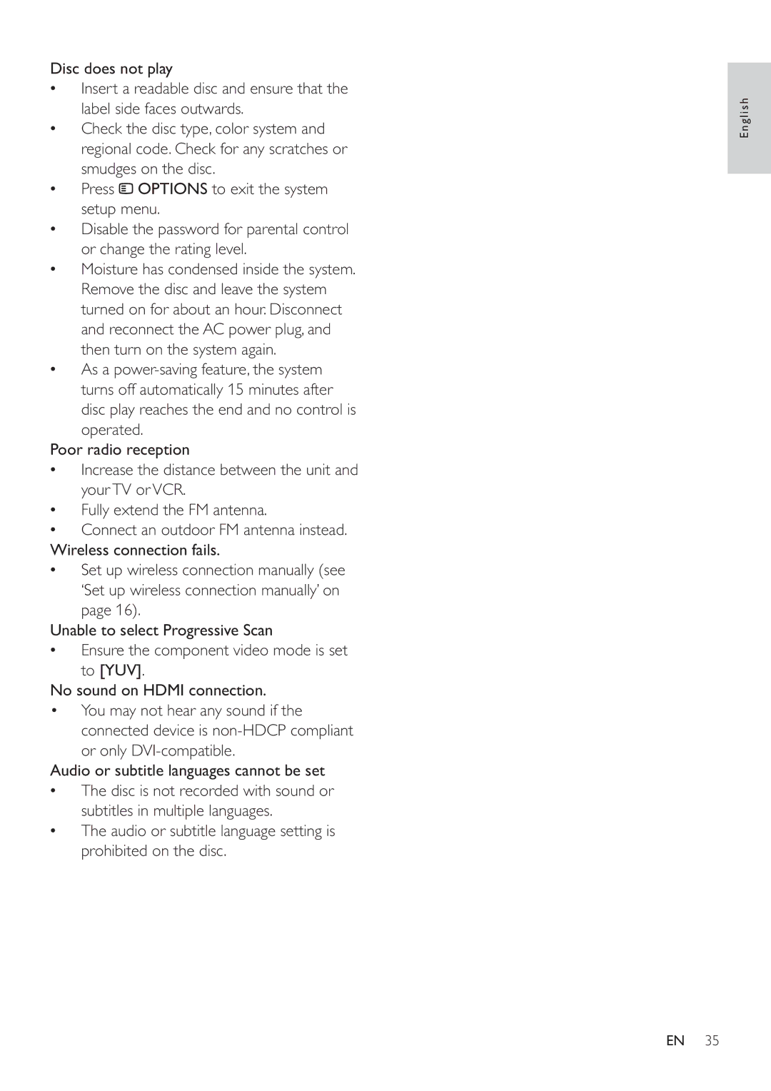 Philips HSB4383/12 user manual English 