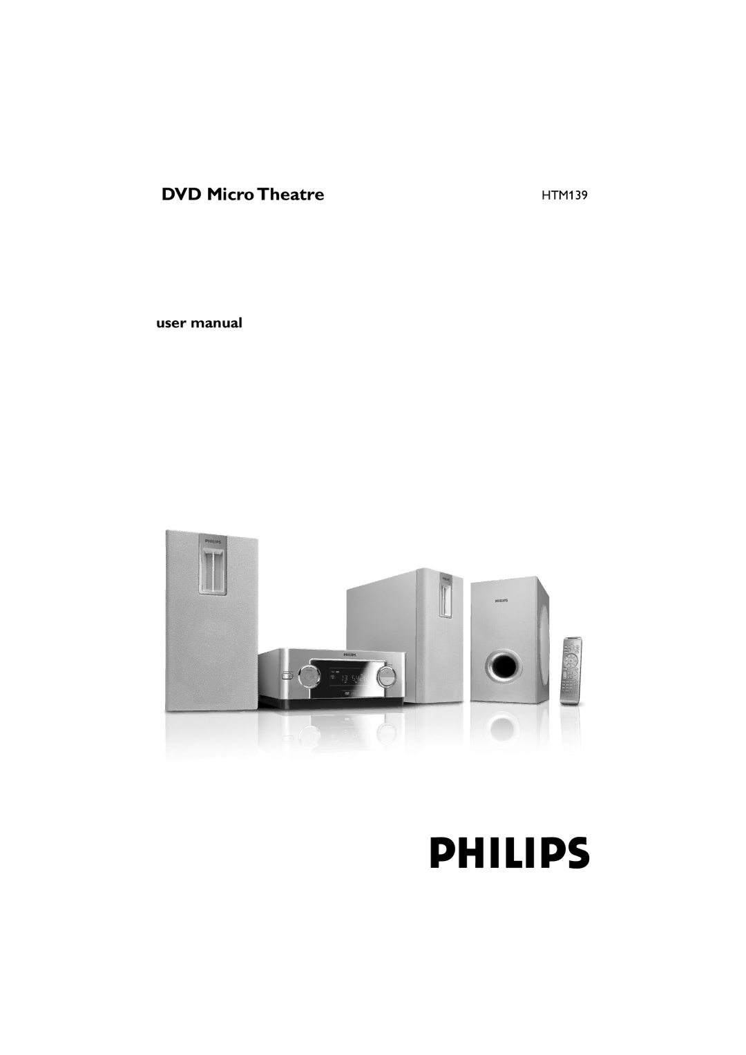 Philips MCD139/78 user manual DVD Micro Theatre, HTM139 