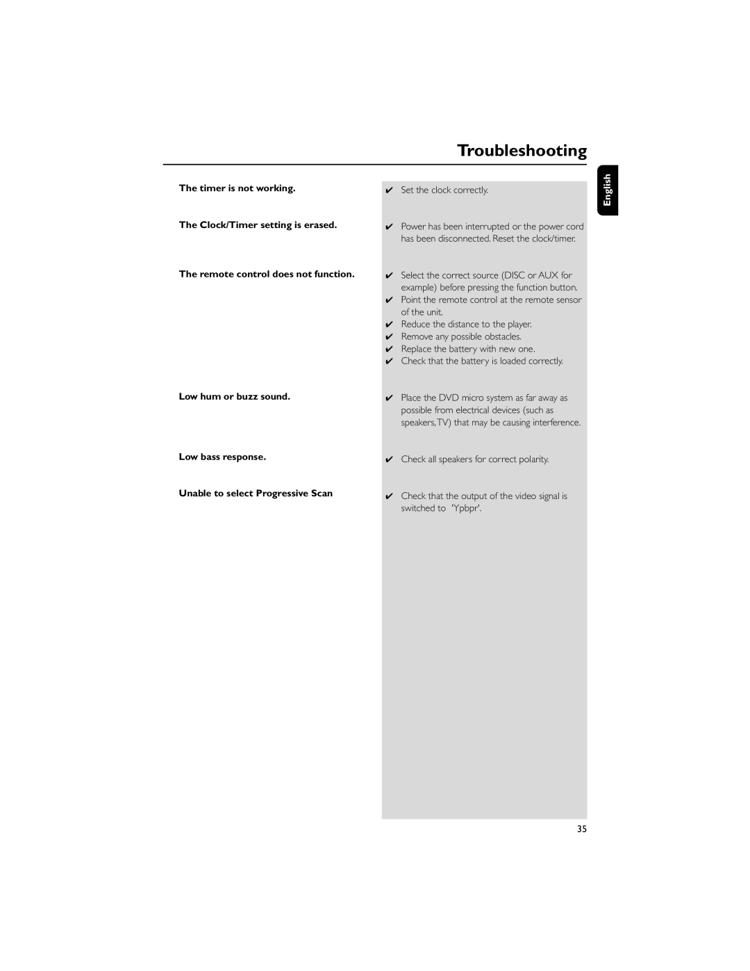 Philips MCD139/78, HTM139 user manual Set the clock correctly 