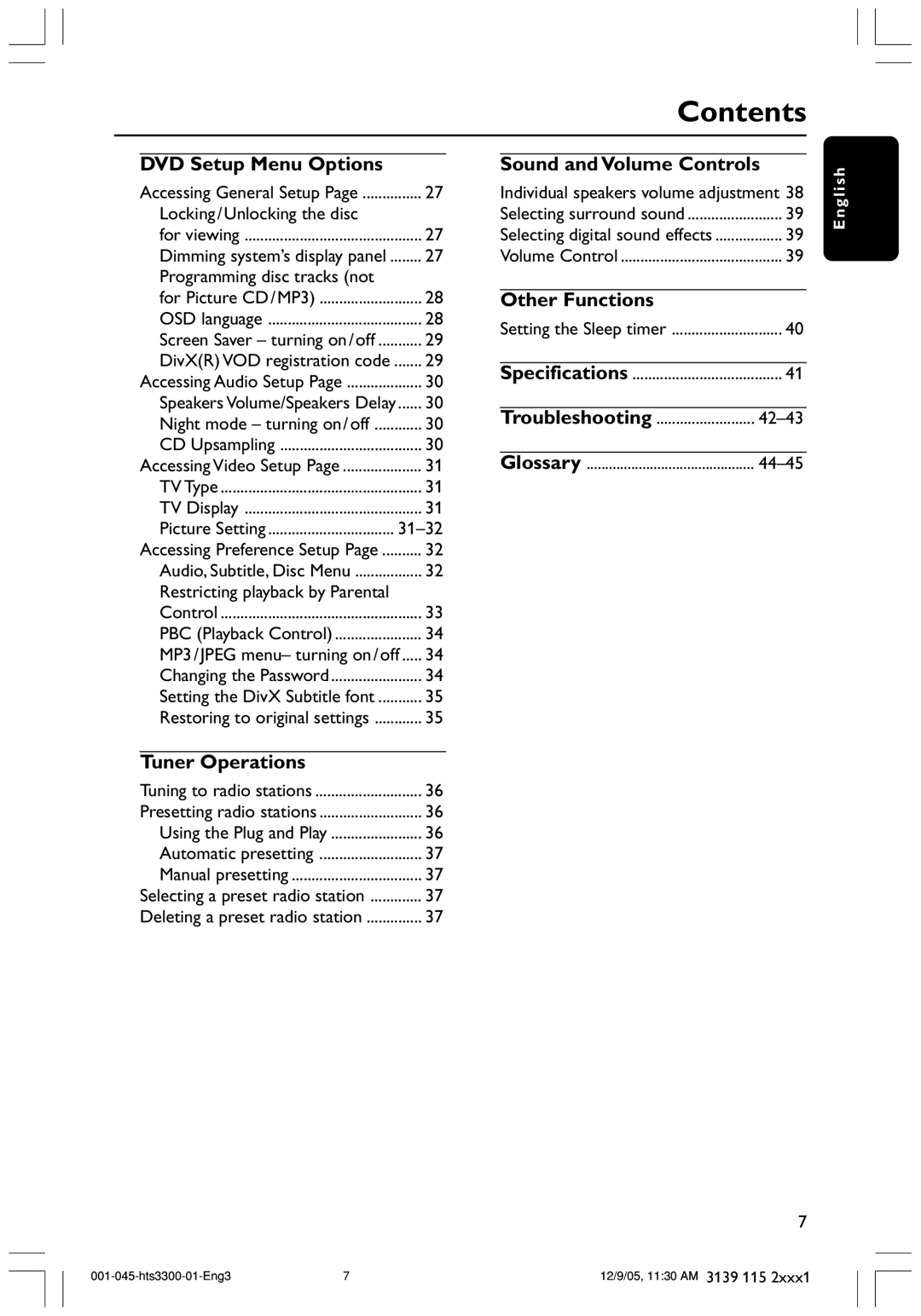 Philips HTS3300/51 user manual Locking/Unlocking the disc, Troubleshooting 