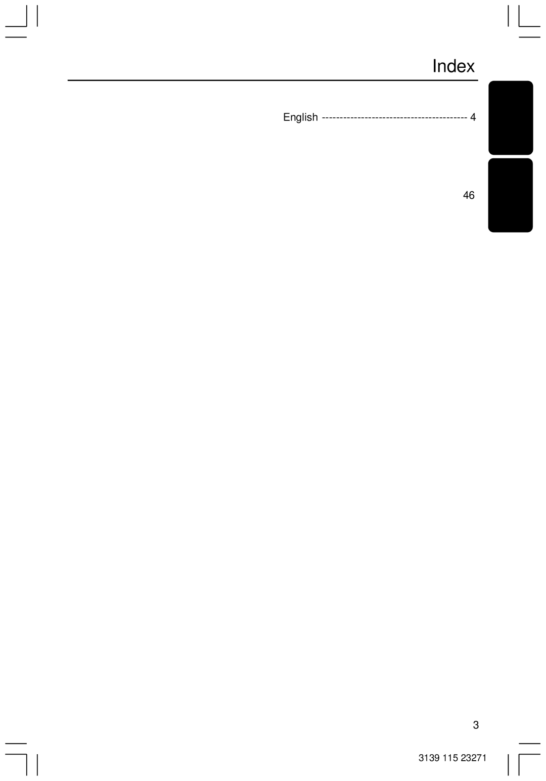 Philips HTS3300K/51 user manual Index, English 