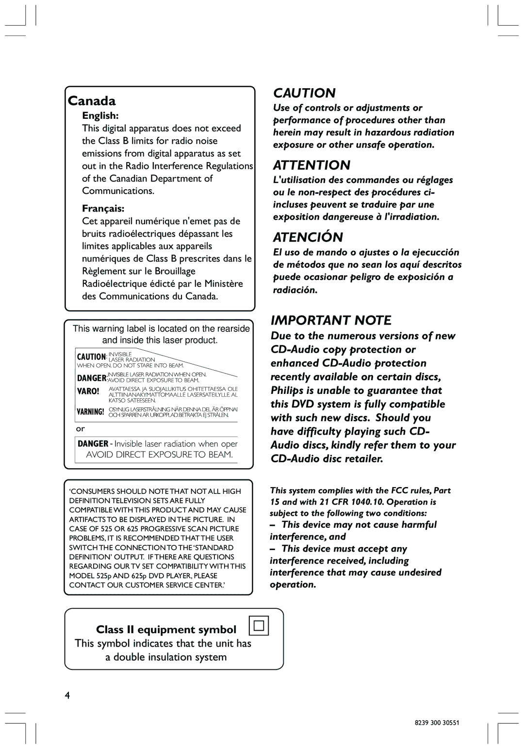 Philips HTS3410D user manual English, Français 