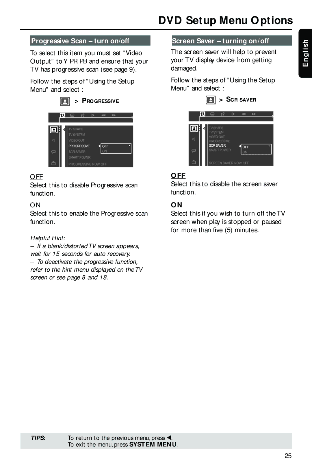 Philips HTS3410D/55 user manual Engl, Off 