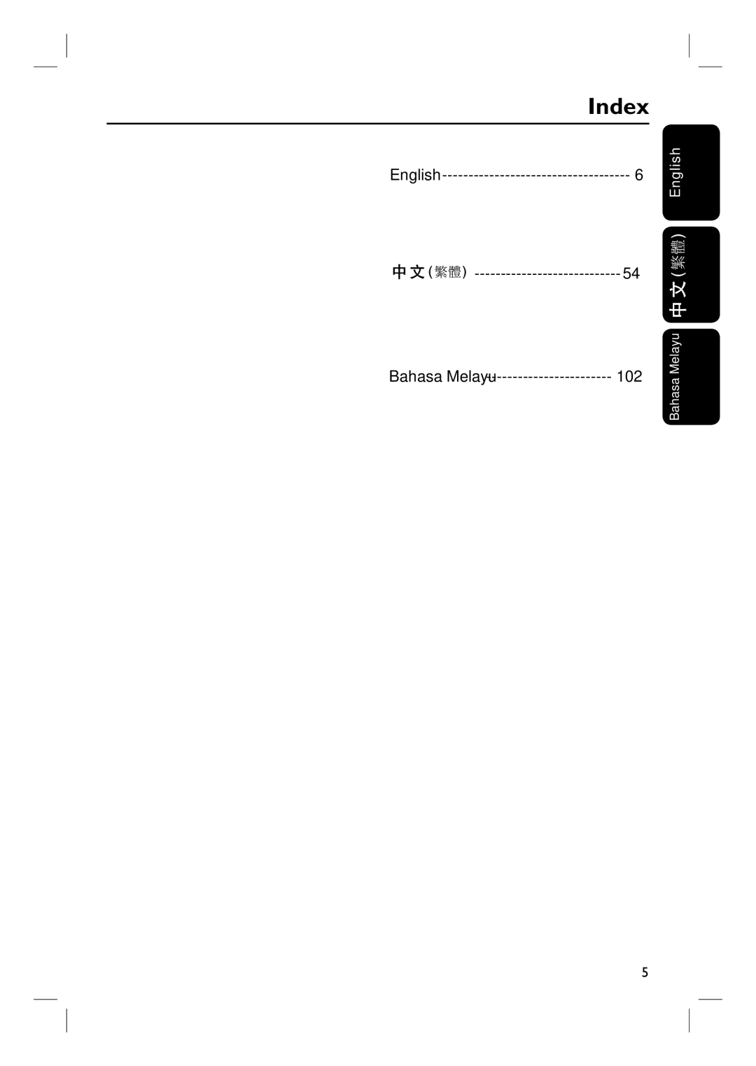 Philips HTS3455 user manual Index 