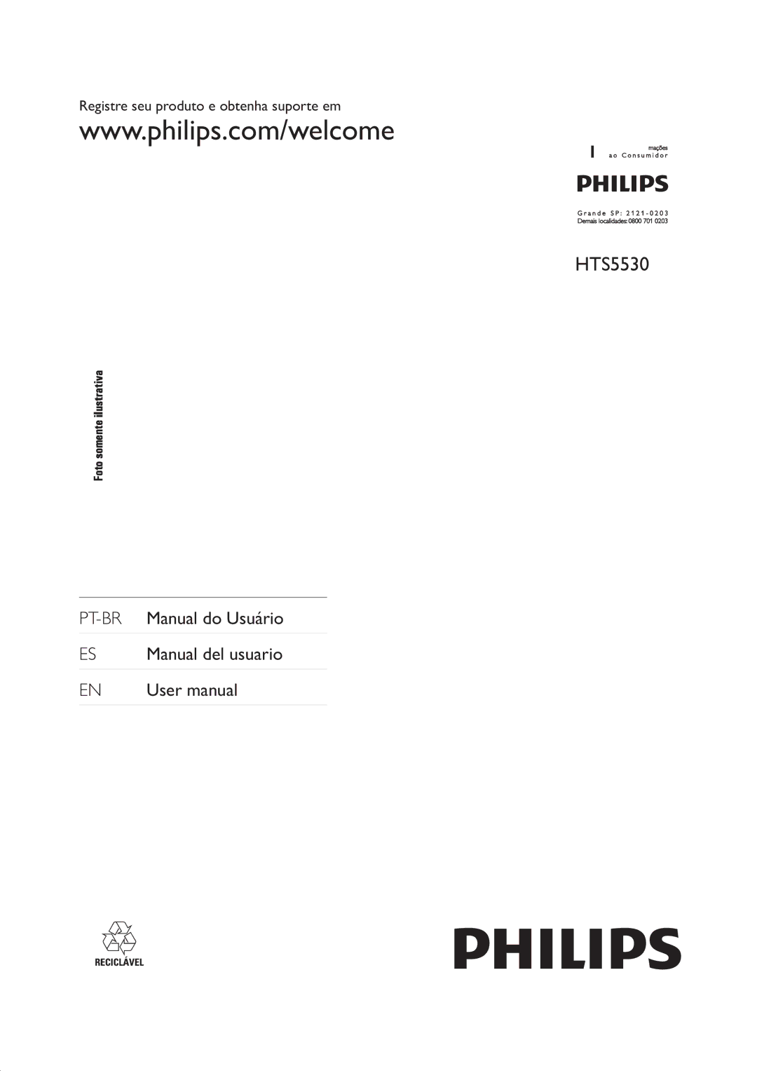 Philips HTS5530 user manual 