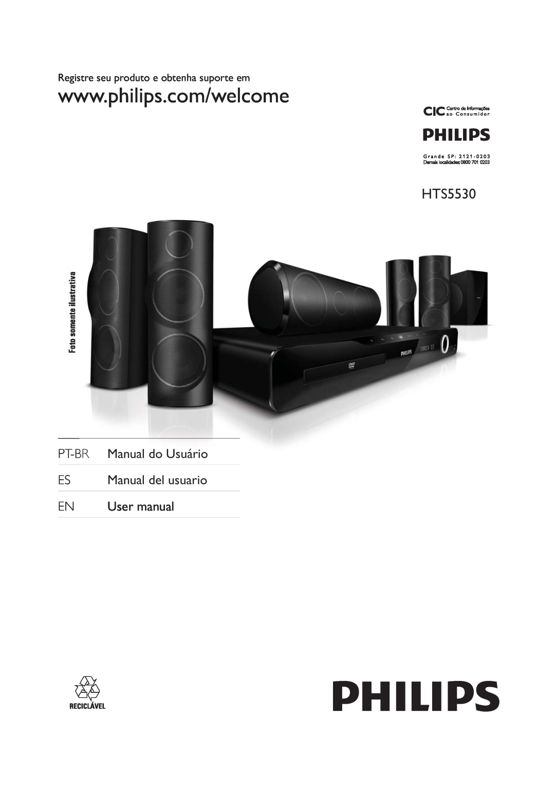 Philips HTS5530 user manual 