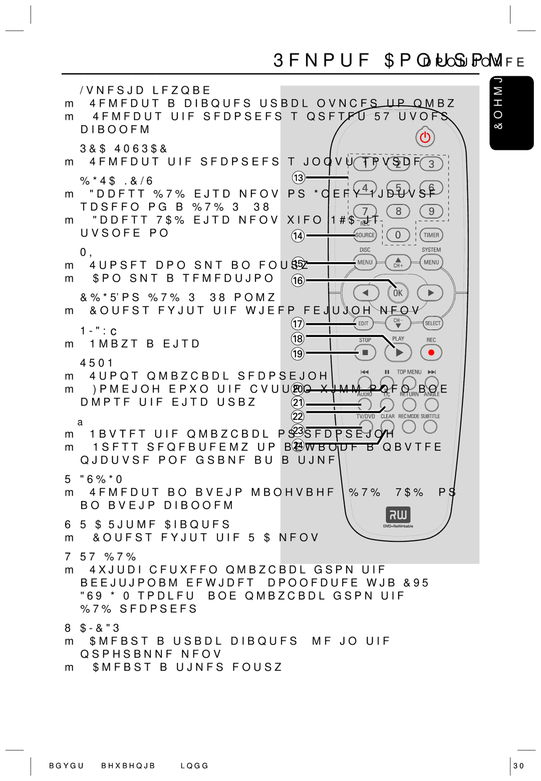 Philips HTS5700R/05 user manual Audio, Selects an audio language DVD, VCD or an audio channel 